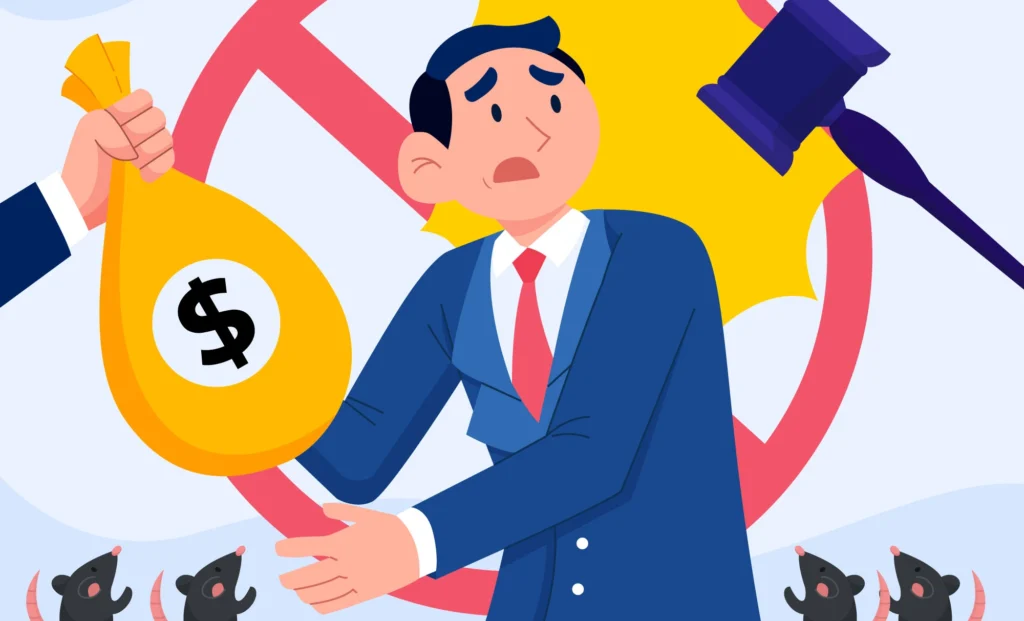 Ilustrasi korupsi dan KPK