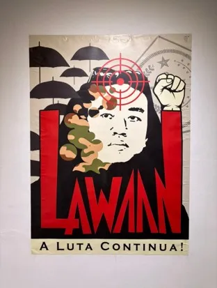 Beberapa instalasi seni yang mengkritik pemerintah. (Foto: Akmal Razan)