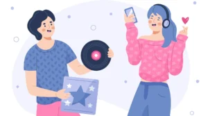 Ilustrasi hubungan parasosial fangirl