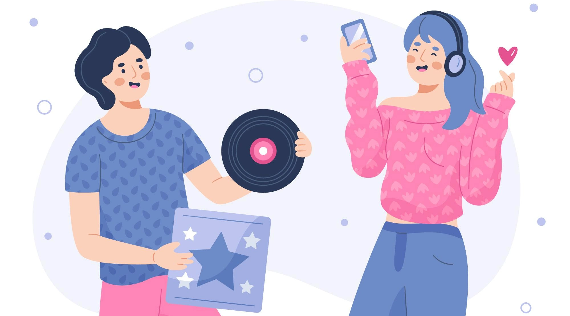 Ilustrasi hubungan parasosial fangirl