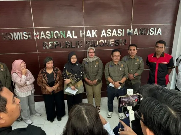Koalisi pendampingan kasus EZ melakukan audiensi di Komnas HAM pada Rabu (17/6). Dok: Nurul Nur Azizah/Konde.co