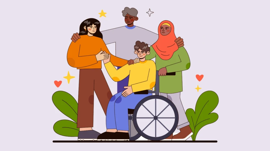 Ilustrasi tuntutan 'tubuh valid' yang menginvalidasi tubuh sakit dan disabilitas