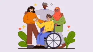 Ilustrasi tuntutan 'tubuh valid' yang menginvalidasi tubuh sakit dan disabilitas