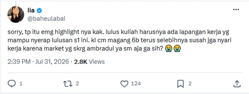 Opini warganet tentang program Maganghub (sumber foto: tangkapan layar Konde.co)
