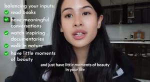 Cuplikan vlog Maudy Ayunda tentang "mindfulness in the age of bad news" (sumber foto: tangkapan layar YouTube Maudy Ayunda)