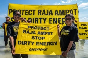 Setahun setelah #SaveRajaAmpat (Sumber foto: Greenpeace)
